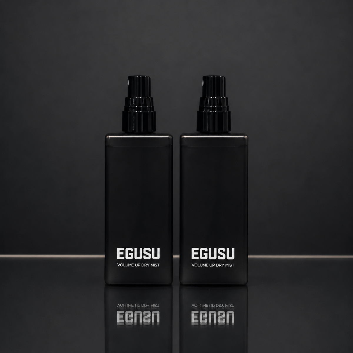 EGUSU ボリュームアップ ドライミスト 2本セット 黒背景